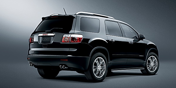 The GMC Acadia, with its sleek styling, clever interior packaging and 