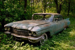 cadillac deville car wreck