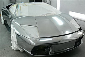 Lamborghini Murcielago painted chrome