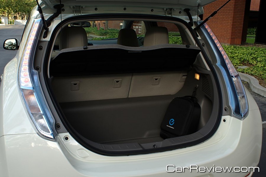 Nissan LEAF rear cargo area