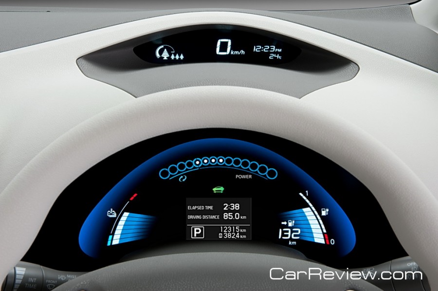 Nissan LEAF instrument display