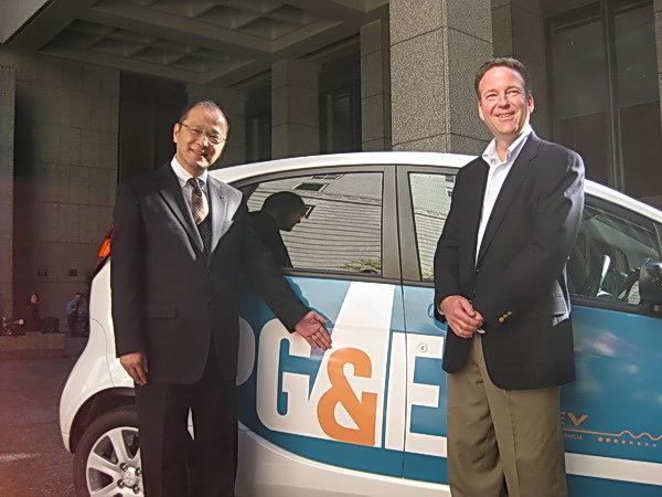 Mitsubishi Motors delivers the i MiEV to PG&E