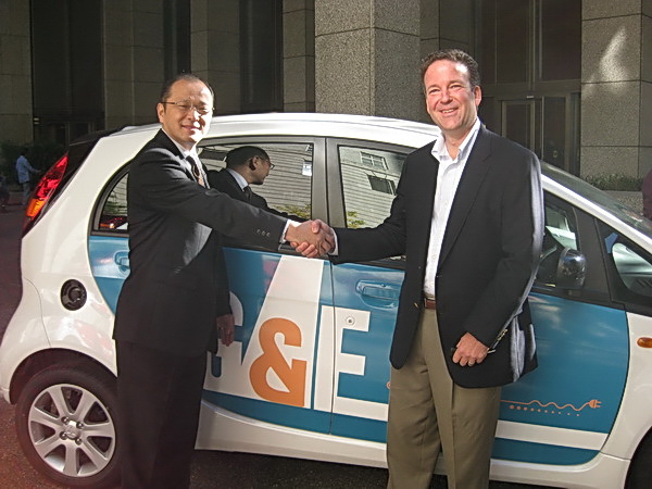 Mitsubishi Motors delivers the i MiEV to PG&E Brad Whitcomb