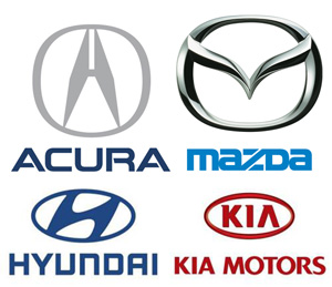 Acura-Mazda-Hyundai-Kia