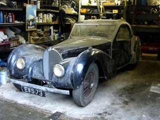 abandoned bugatti
