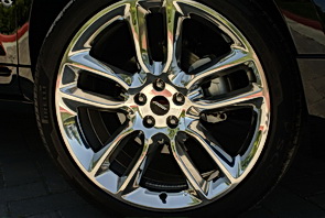 22 inch bright polish aluminum wheels
