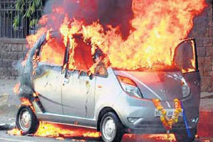 Tata Motors Nano Fire