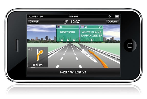 iPhone GPS navigation guide