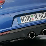 2011 VW Golf R center mounted twin exhaust pipes