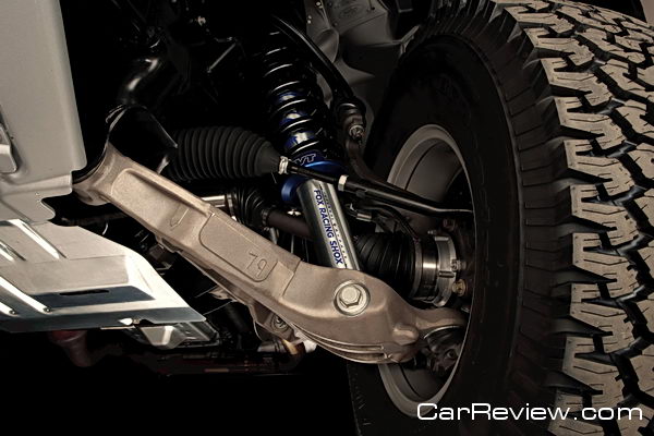 2011 Ford F-150 SVT Raptor Unique cast-aluminum SVT front control arms