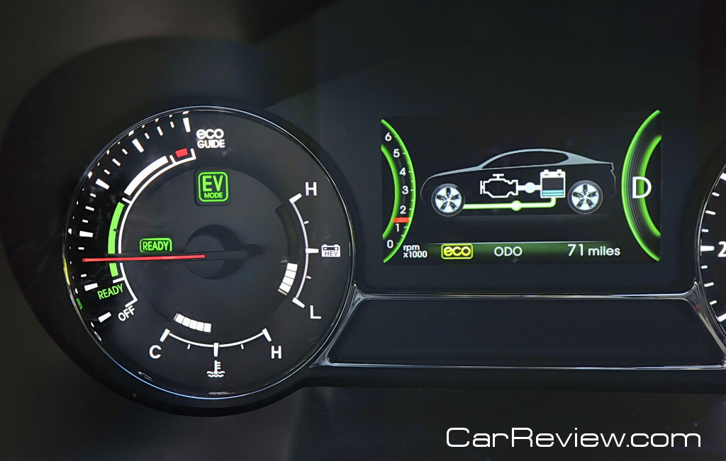 Kia Optima Hybrid active eco system display