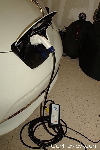 Charging the Nissan LEAF at home