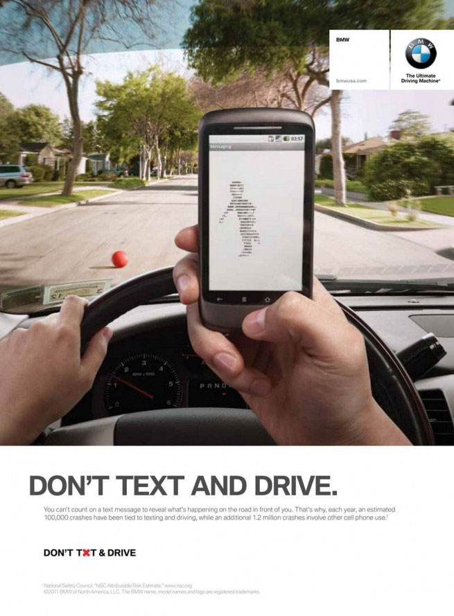 BMW Don't Txt and Drive Ad