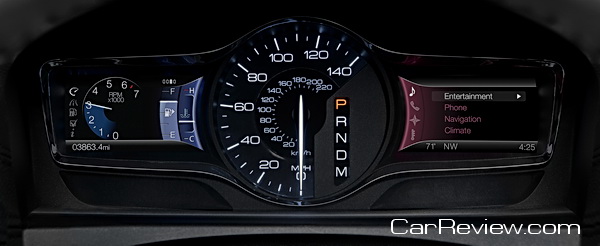 two configurable full-color LCD screens in the gauge cluster