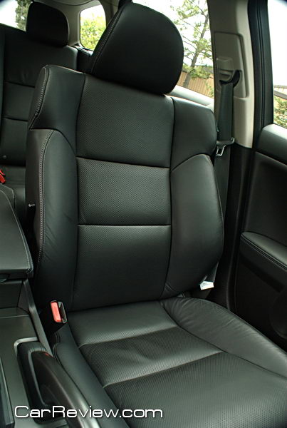 soft, perforated-leather front seats that provide the ideal balance of indulgence and support