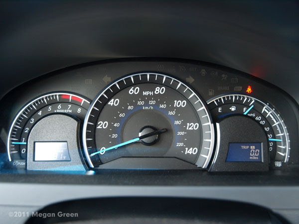 2012 Camry Launch XLE instrument cluster
