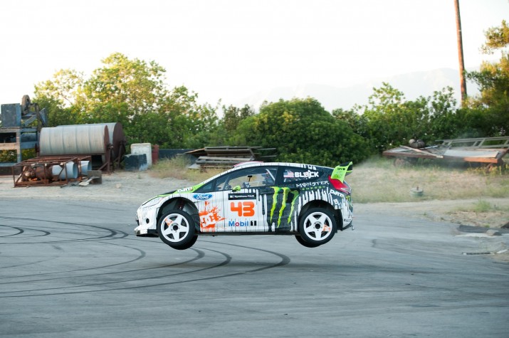 Ken Block Gymkhana Four - leaps and bounds throughout the video
