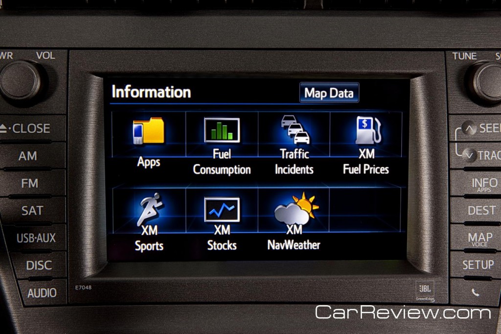 2012 Prius Plug-In information display