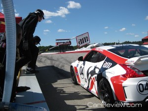 A.M. Performance Nismo 370Z #04 car in the hot pit